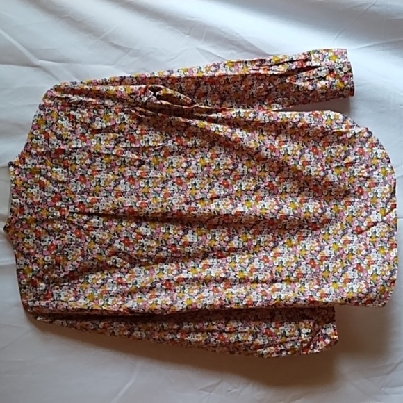 J Crew Liberty Fabric ruffled floral blouse size XS - Picture 3 of 4